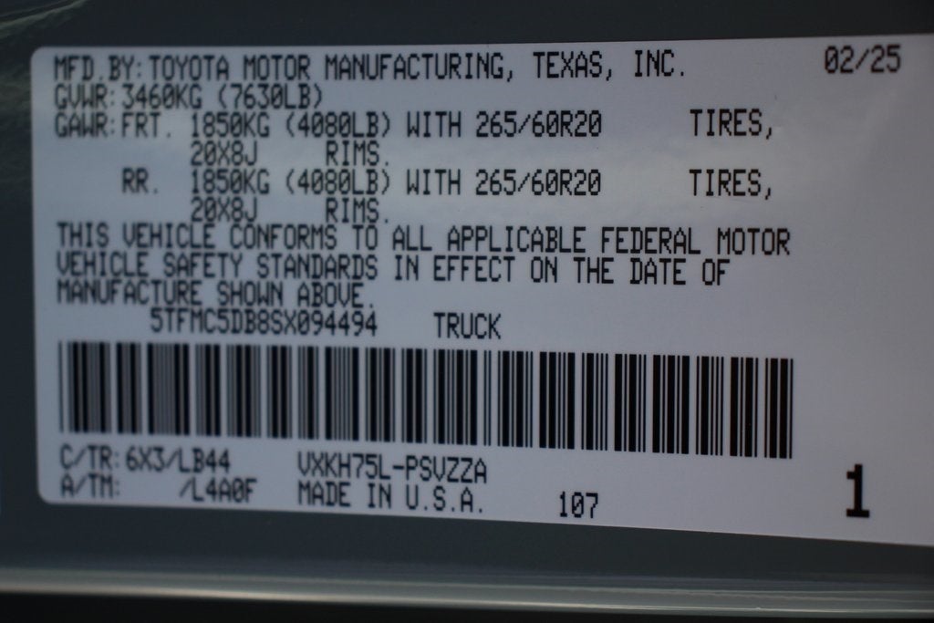 2025 Toyota Tundra Hybrid 1794 Edition