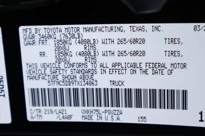 2026 Toyota Tundra Hybrid Platinum