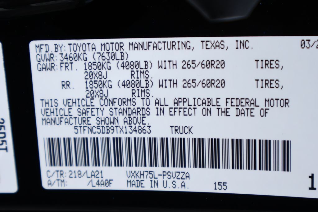 2026 Toyota Tundra Hybrid Platinum