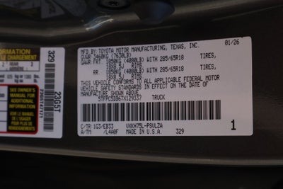 2026 Toyota Tundra Hybrid TRD Pro