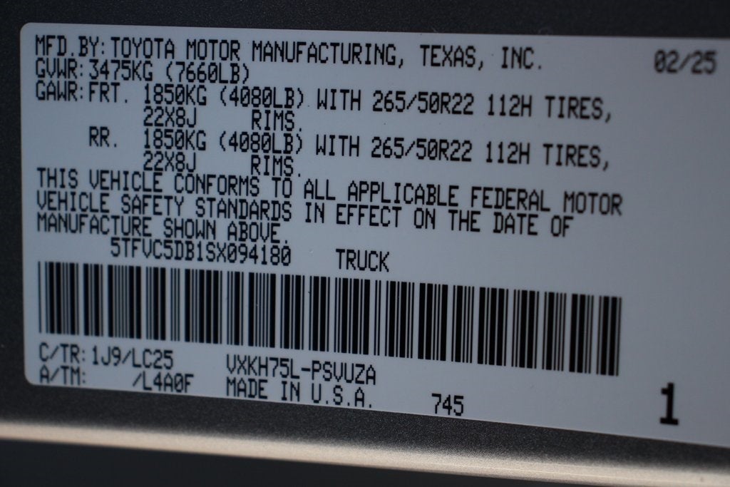 2025 Toyota Tundra Hybrid Capstone