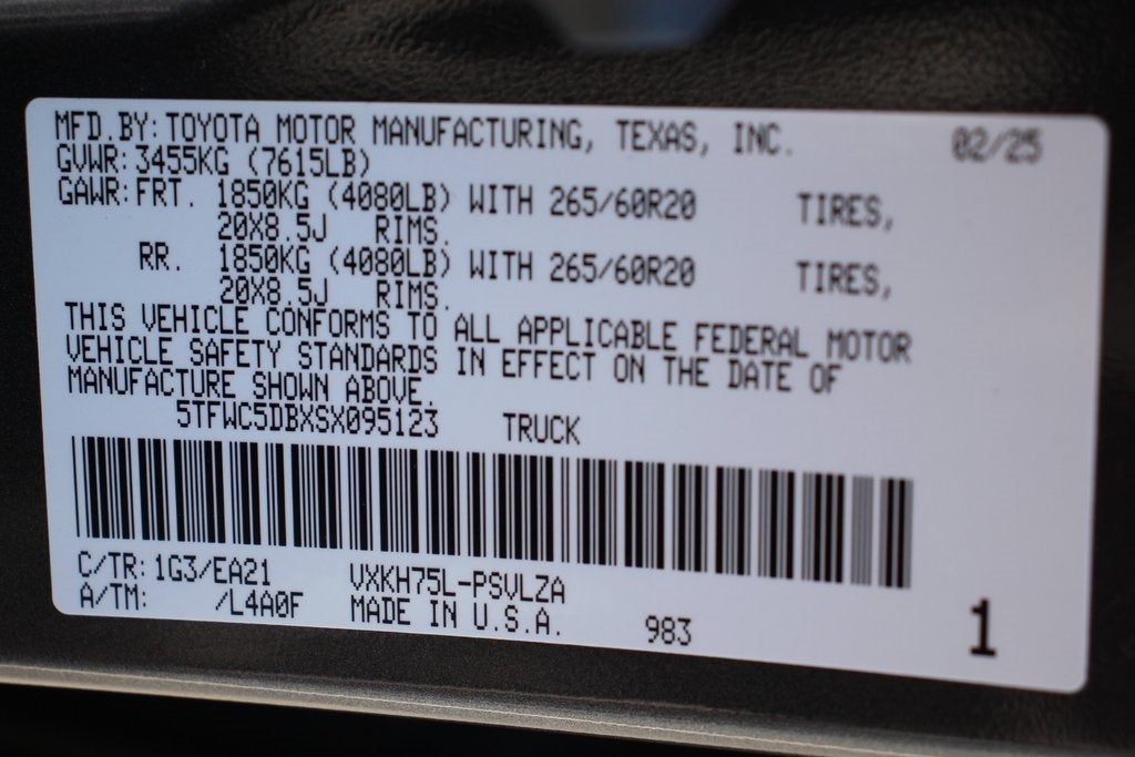 2025 Toyota Tundra Hybrid Limited