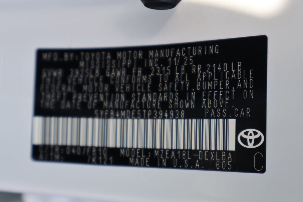 2026 Toyota Corolla LE