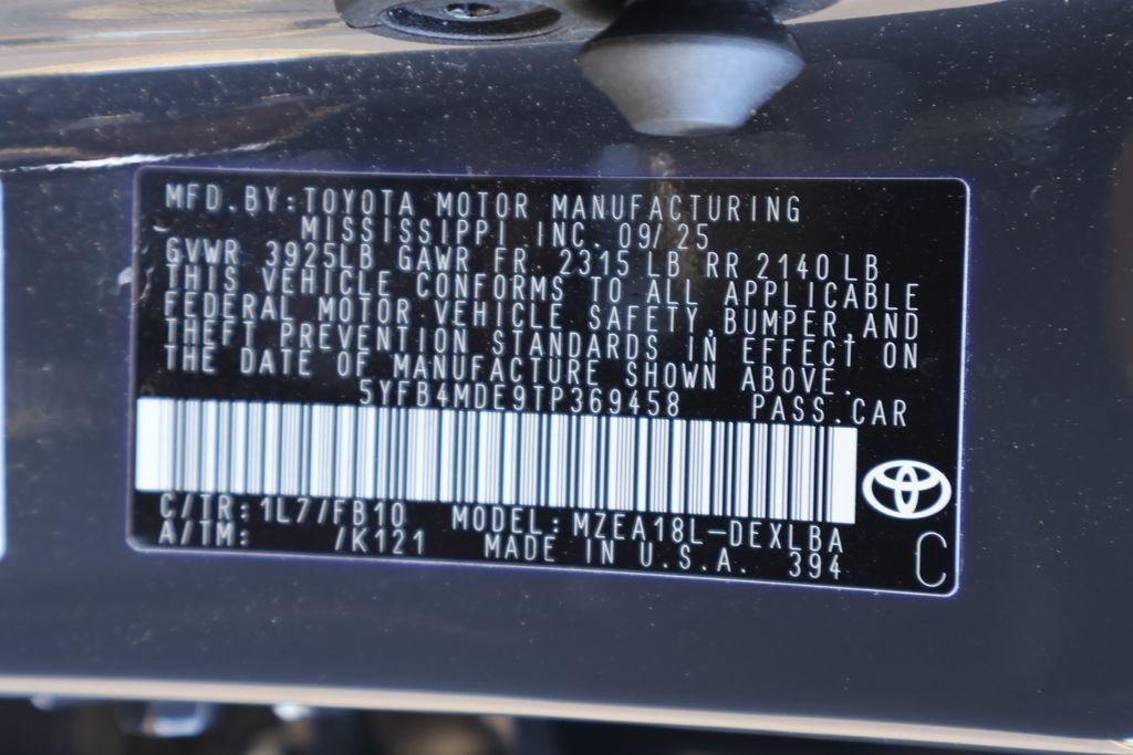 2026 Toyota Corolla LE