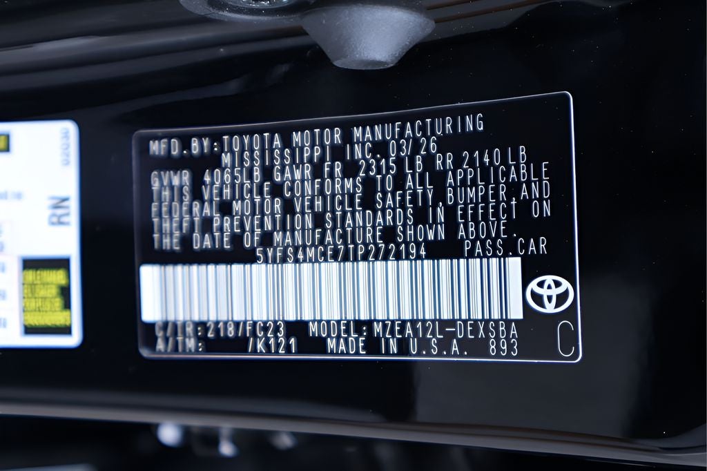 2026 Toyota Corolla SE