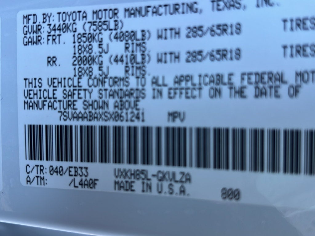 2025 Toyota Sequoia TRD Pro