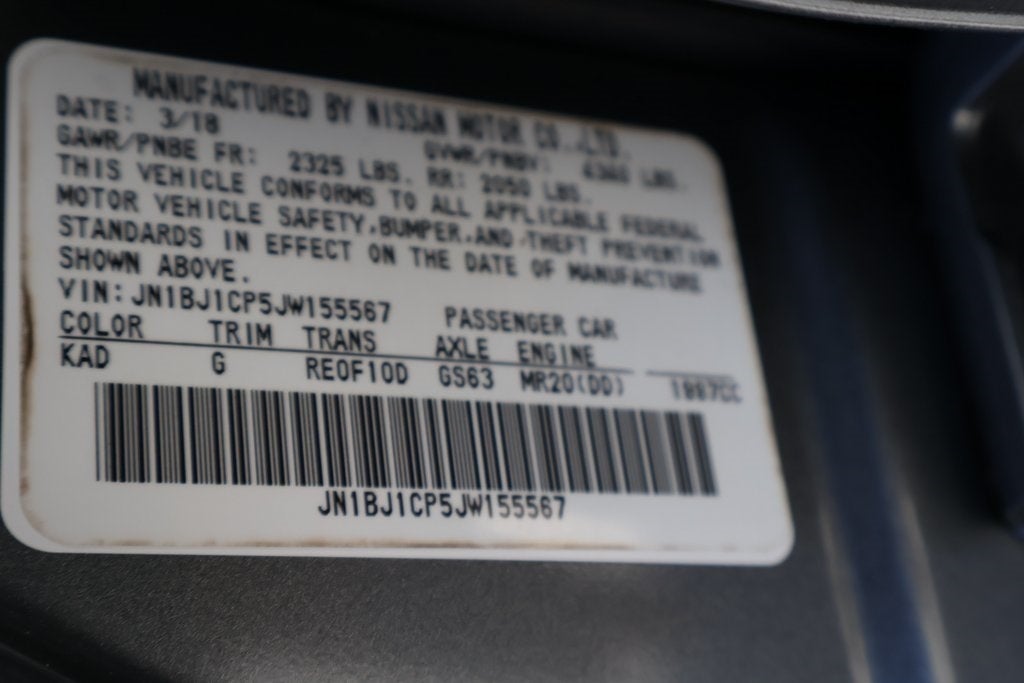 2018 Nissan Rogue Sport S