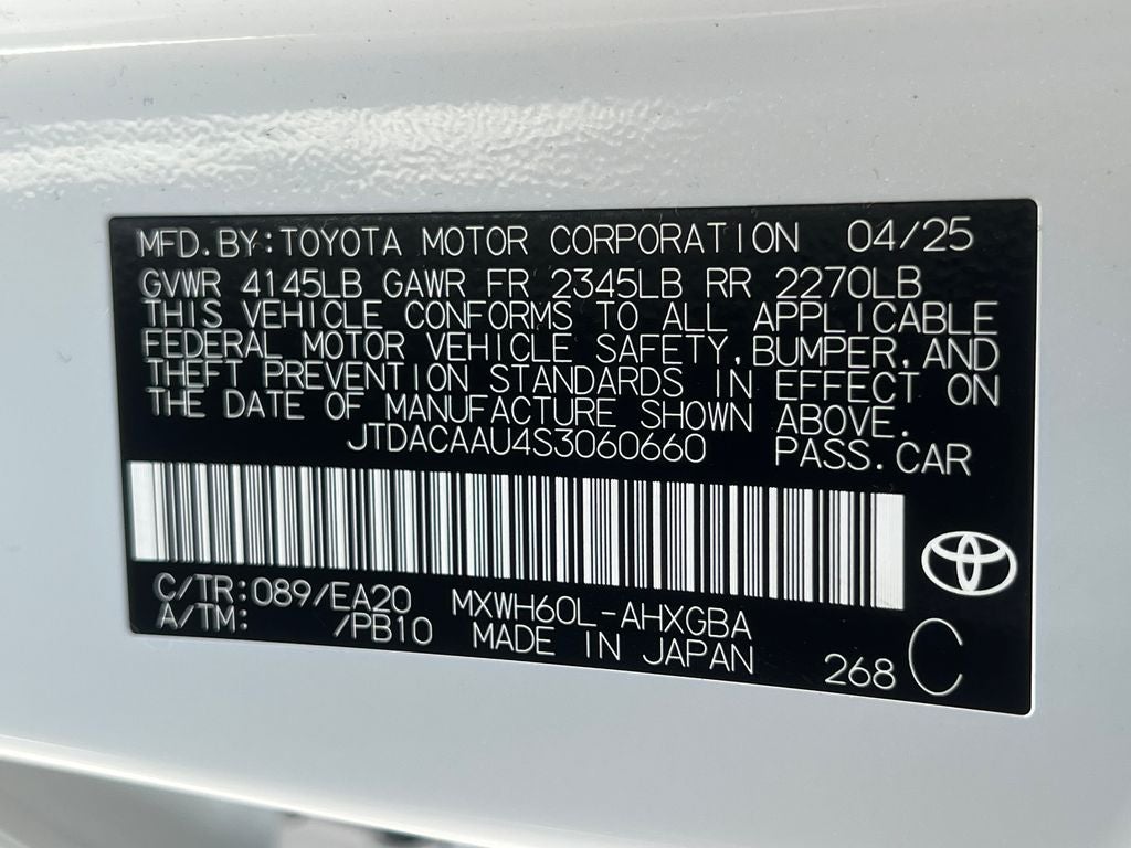 2025 Toyota Prius XLE