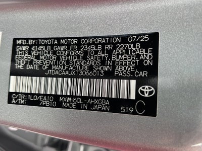 2026 Toyota Prius XLE