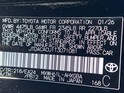 2026 Toyota Prius Plug-In Hybrid Nightshade