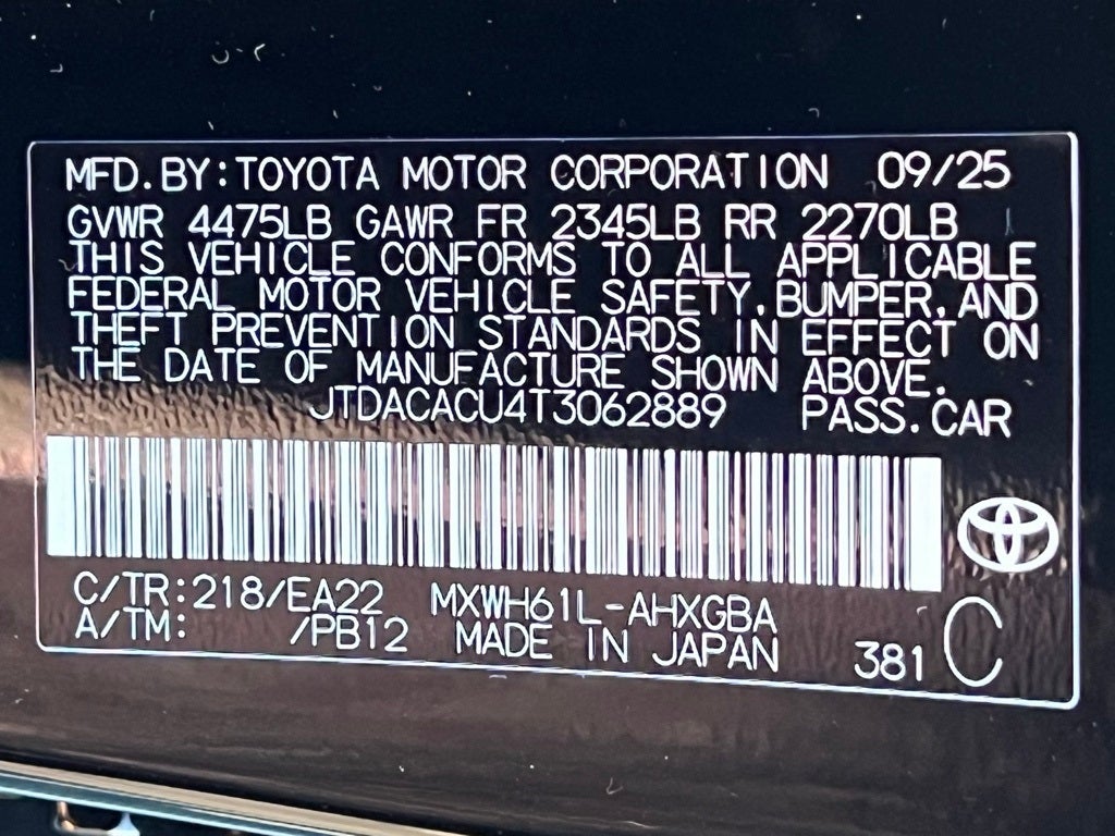 2026 Toyota Prius Plug-In Hybrid XSE