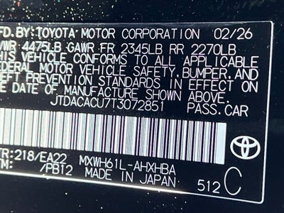 2026 Toyota Prius Plug-In Hybrid XSE Premium