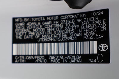 2025 Toyota Corolla Hybrid LE