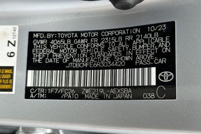 2024 Toyota Corolla Hybrid SE