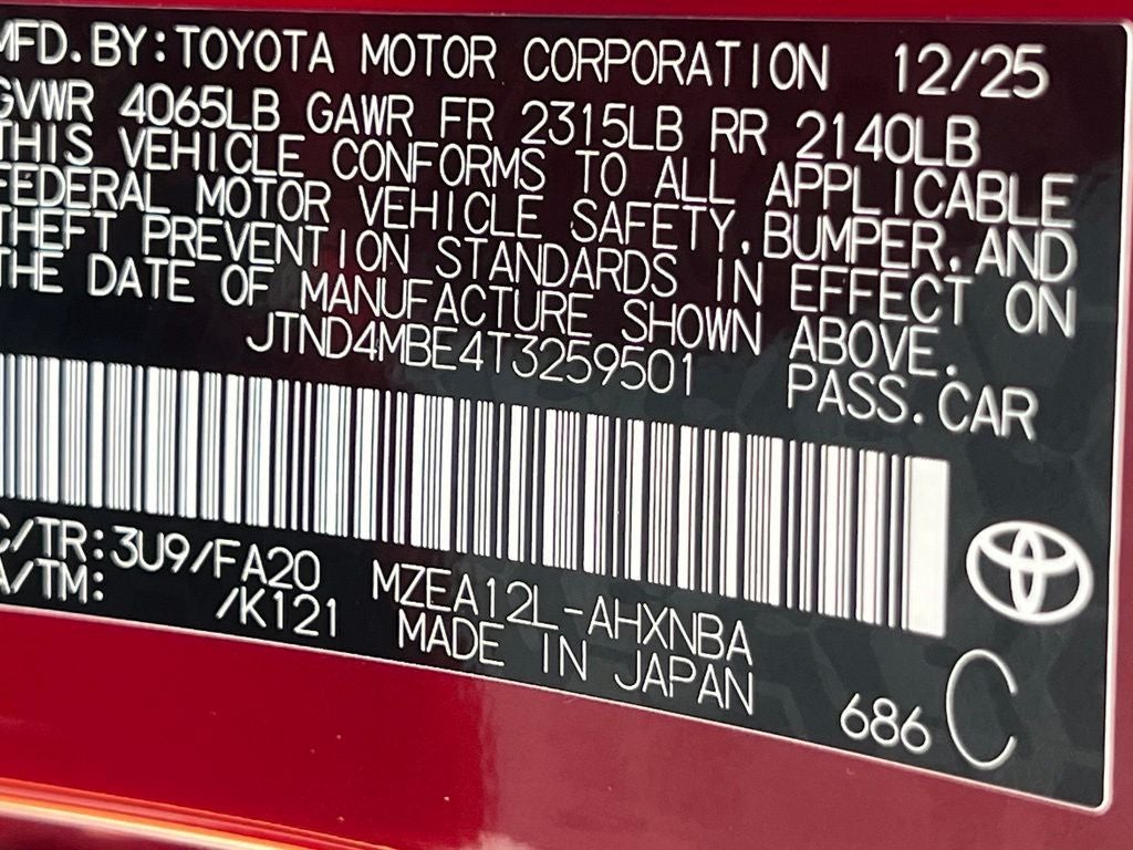 2026 Toyota Corolla Hatchback SE