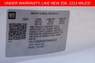 2025 Chevrolet Corvette Z06 1LZ