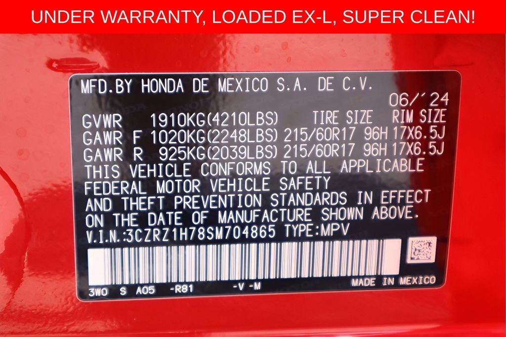 2025 Honda HR-V EX-L