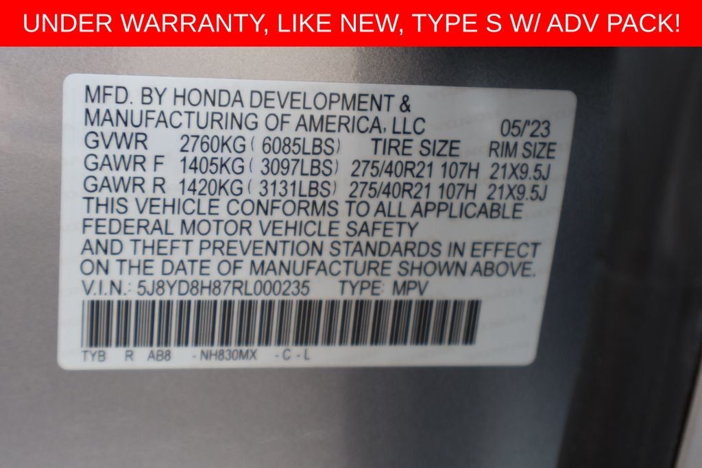 2024 Acura MDX Type S w/Advance Package SH-AWD