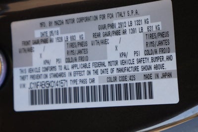 2019 FIAT 124 Spider Lusso