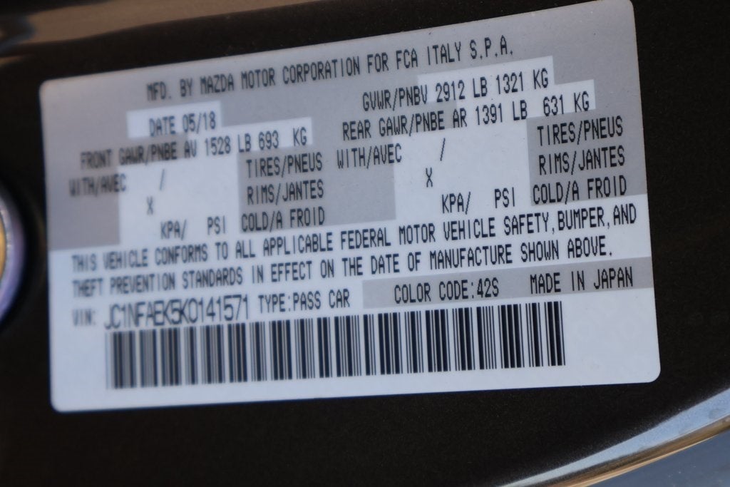 2019 FIAT 124 Spider Lusso