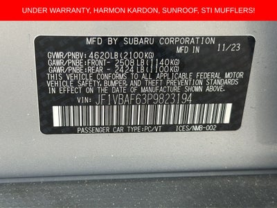 2023 Subaru WRX Premium