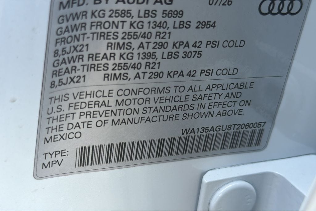 2026 Audi SQ5 Prestige quattro