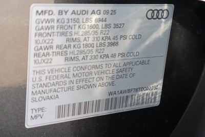 2026 Audi SQ7 Premium Plus quattro