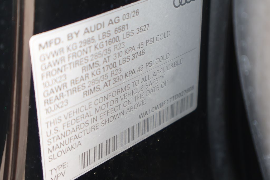2026 Audi SQ8 4.0T Prestige quattro