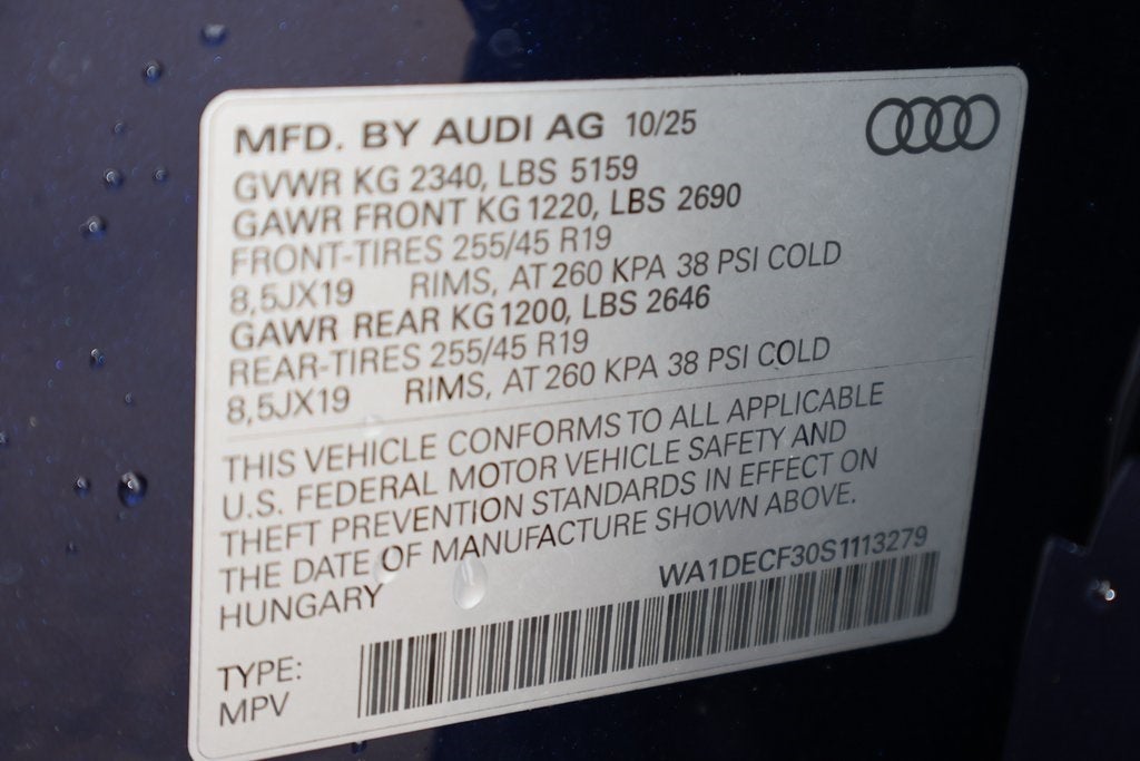 2025 Audi Q3 Premium S Line quattro