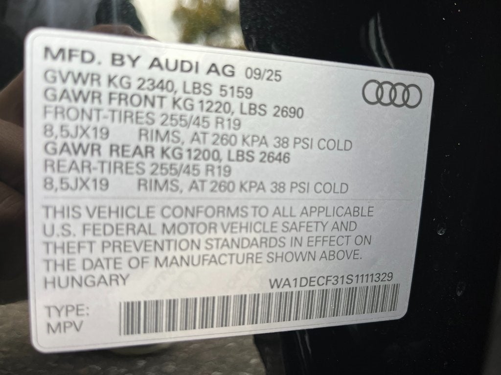 2025 Audi Q3 Premium S Line quattro