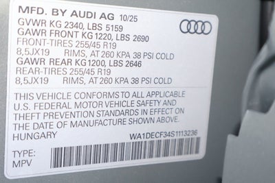 2025 Audi Q3 Premium S Line quattro