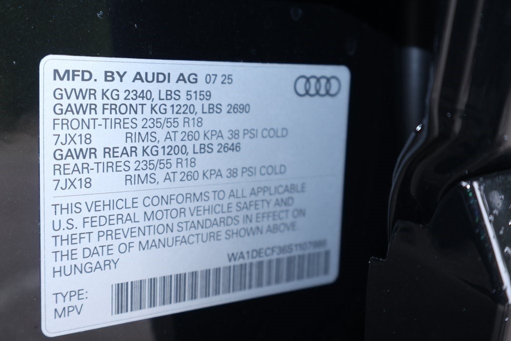 2025 Audi Q3 Premium S Line quattro