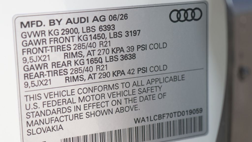 2026 Audi Q7 45 Premium Plus quattro