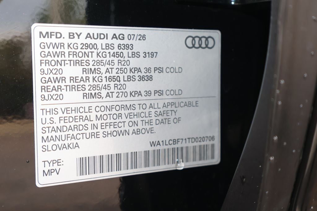 2026 Audi Q7 45 Premium Plus quattro