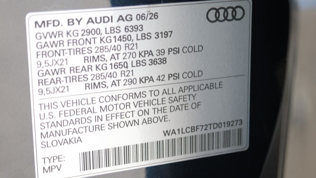 2026 Audi Q7 45 Premium Plus quattro