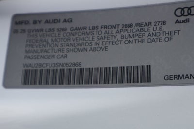 2025 Audi A5 quattro