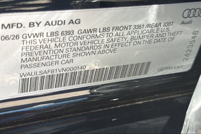2027 Audi S8 4.0T quattro