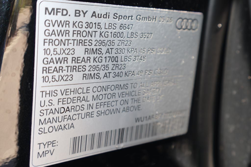 2026 Audi RS Q8 performance 4.0T quattro