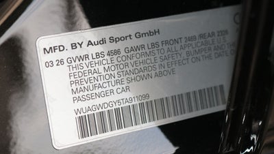 2026 Audi RS 3 2.5T quattro