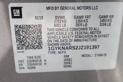 2018 Cadillac XT5 Base