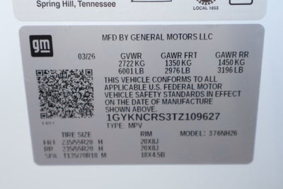 2026 Cadillac XT5 Premium Luxury