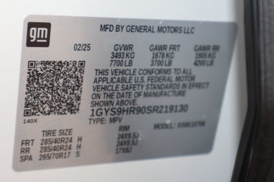 2025 Cadillac Escalade V-Series