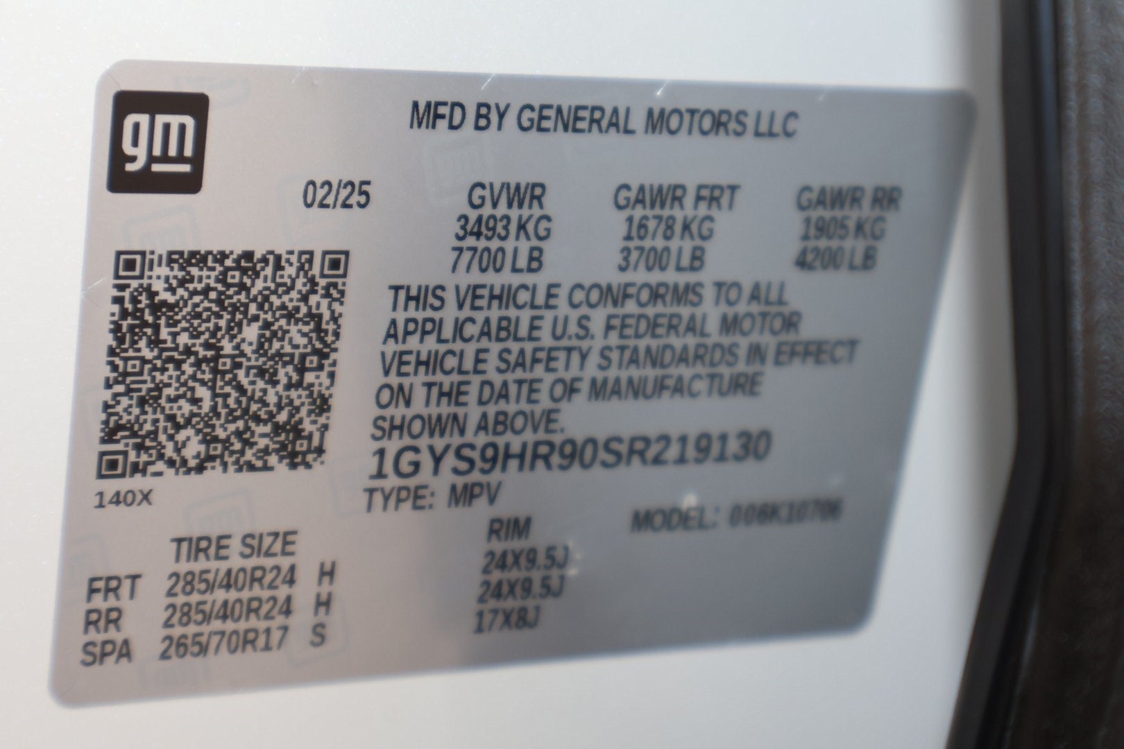 2025 Cadillac Escalade V-Series