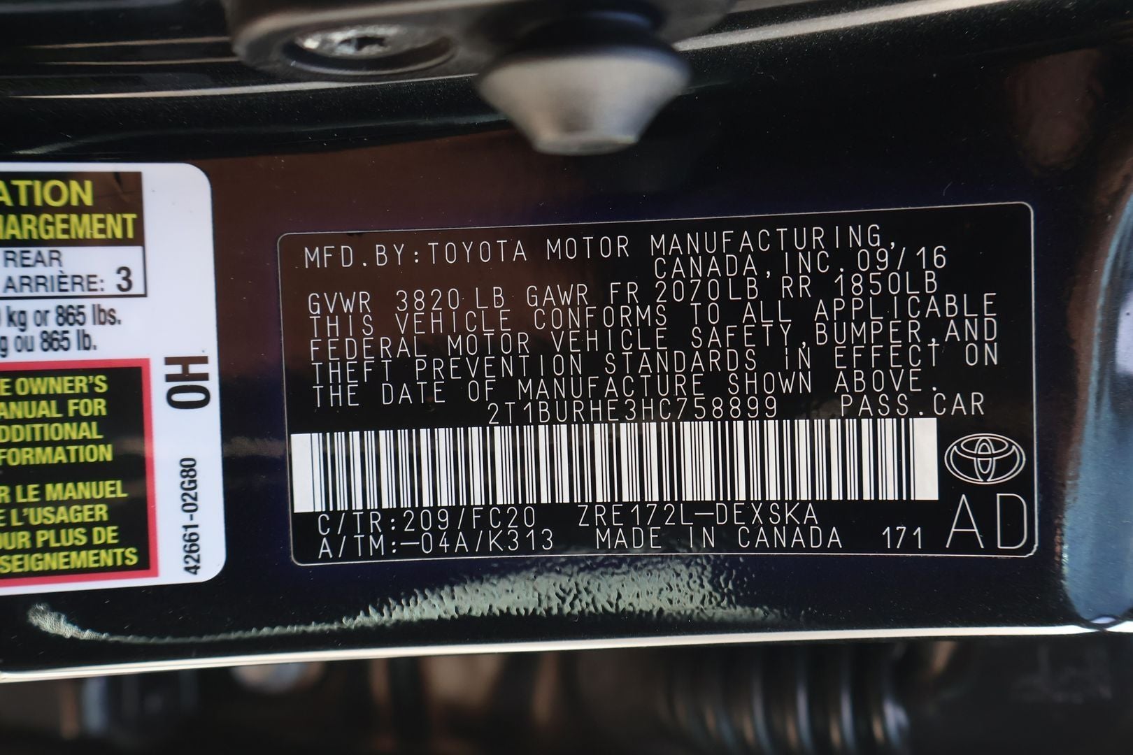 2017 Toyota Corolla L