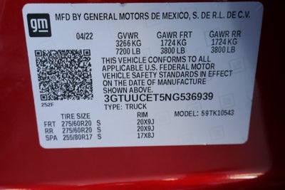 2022 GMC Sierra 1500 Elevation