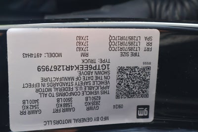 2024 GMC Canyon AT4X