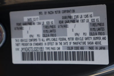 2018 Mazda Mazda Miata Grand Touring