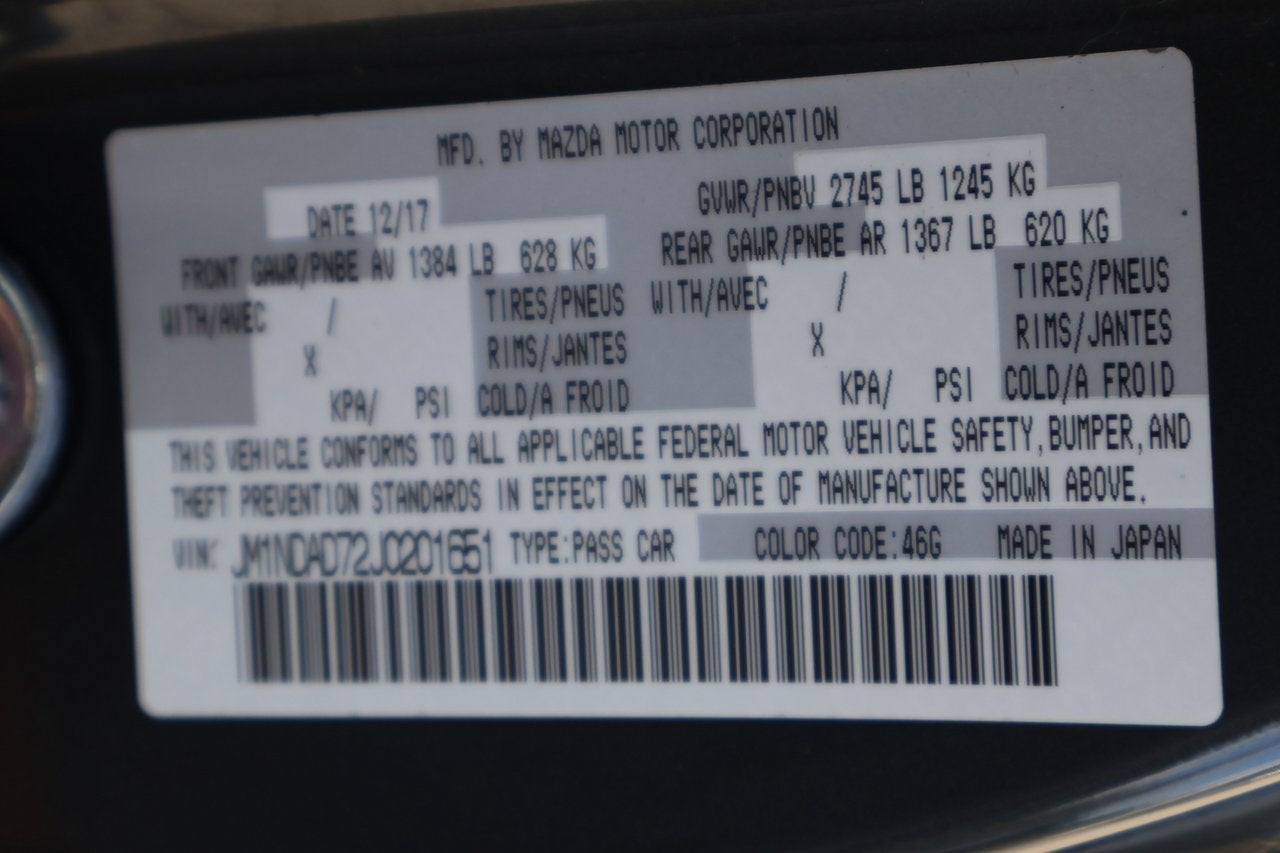 2018 Mazda Mazda Miata Grand Touring