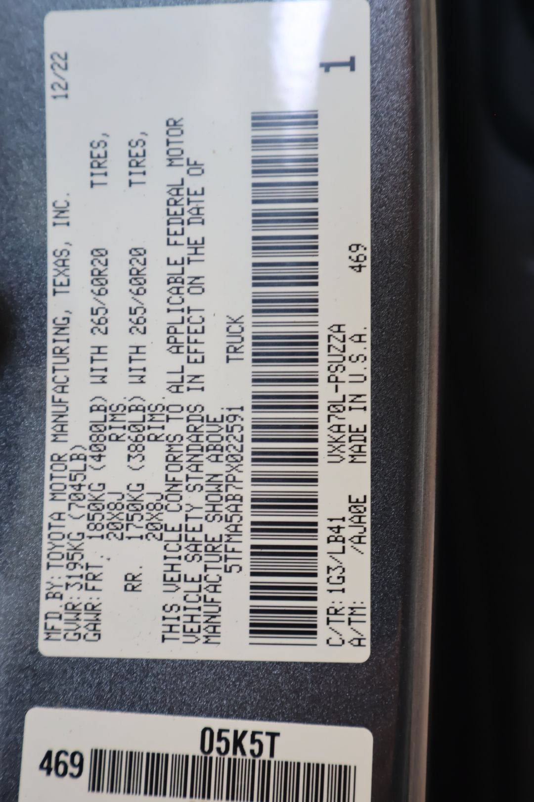 2023 Toyota Tundra 2WD 1794 Edition