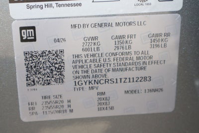 2026 Cadillac XT5 Premium Luxury